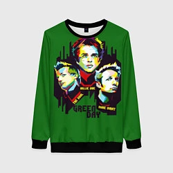 Свитшот женский Green Day: Trio, цвет: 3D-черный