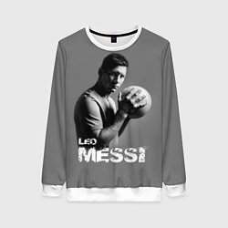 Свитшот женский Leo Messi, цвет: 3D-белый