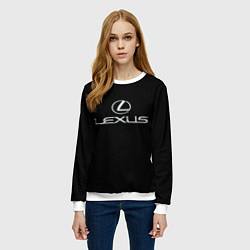 Свитшот женский Lexus, цвет: 3D-белый — фото 2