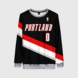 Свитшот женский Portland Trail Blazers 0, цвет: 3D-меланж