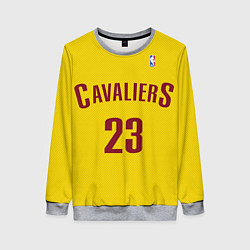 Свитшот женский Cavaliers Cleveland 23: Yellow, цвет: 3D-меланж