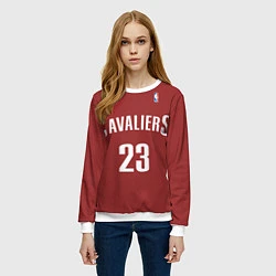 Свитшот женский Cavaliers Cleveland 23: Red, цвет: 3D-белый — фото 2