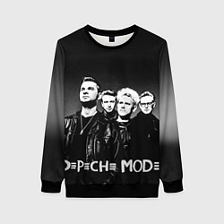 Свитшот женский Depeche Mode: mono, цвет: 3D-черный