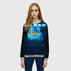 Свитшот женский Golden State Warriors 6, цвет: 3D-меланж — фото 2