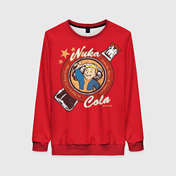 Свитшот женский Fallout: Nuka Cola, цвет: 3D-красный