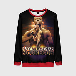 Свитшот женский Mayweather vs McGregor, цвет: 3D-красный