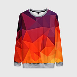 Свитшот женский Geometric, цвет: 3D-меланж