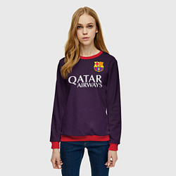 Свитшот женский Barcelona FC: Violet, цвет: 3D-красный — фото 2