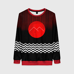 Свитшот женский Twin Peaks Sun, цвет: 3D-красный