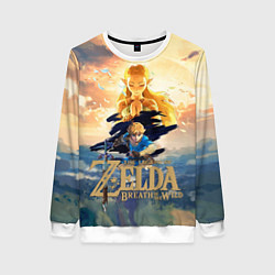 Свитшот женский The Legend of Zelda, цвет: 3D-белый