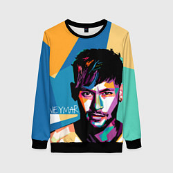 Свитшот женский Neymar Polygons, цвет: 3D-черный