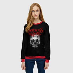 Свитшот женский MIW Skull, цвет: 3D-красный — фото 2