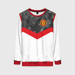 Женский свитшот Man United FC: Grey Polygons