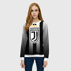 Свитшот женский Juventus FC: New logo, цвет: 3D-белый — фото 2