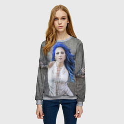 Свитшот женский Arch Enemy: Alissa White-Gluz, цвет: 3D-меланж — фото 2