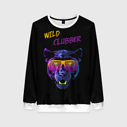 Свитшот женский Wild Clubber, цвет: 3D-белый