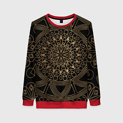 Женский свитшот Золотая мандала