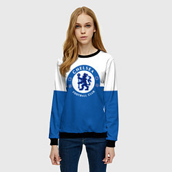 Свитшот женский Chelsea FC: Duo Color, цвет: 3D-черный — фото 2