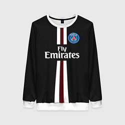 Свитшот женский PSG FC: Black 2018, цвет: 3D-белый