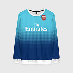 Свитшот женский Arsenal FC: Blue Away 17/18, цвет: 3D-белый