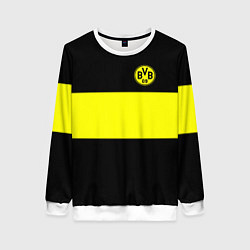Свитшот женский Borussia 2018 Black and Yellow, цвет: 3D-белый