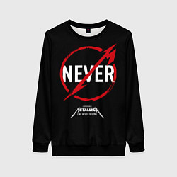 Свитшот женский Metallica: Like Never Before, цвет: 3D-черный