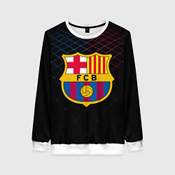 Свитшот женский FC Barcelona Lines, цвет: 3D-белый