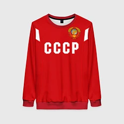 Свитшот женский Сборная СССР 1988, цвет: 3D-красный