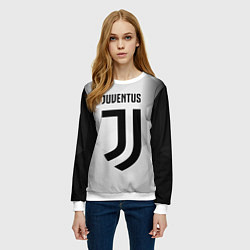 Свитшот женский FC Juventus: Silver Original, цвет: 3D-белый — фото 2