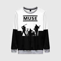 Свитшот женский Muse B&W, цвет: 3D-меланж