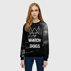 Свитшот женский Watch Dogs: Hacker, цвет: 3D-черный — фото 2