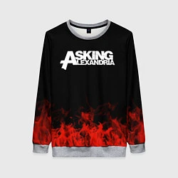 Свитшот женский Asking Alexandria: Flame, цвет: 3D-меланж