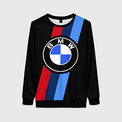 Свитшот женский BMW 2021 M SPORT БМВ М СПОРТ, цвет: 3D-черный