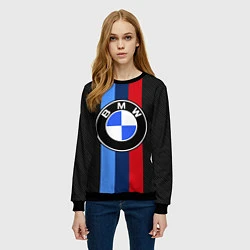 Свитшот женский BMW SPORT, цвет: 3D-черный — фото 2