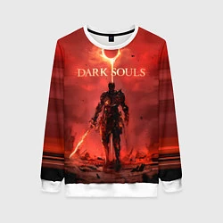 Свитшот женский Dark Souls: Red Sunrise, цвет: 3D-белый