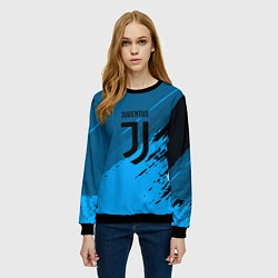 Свитшот женский FC Juventus: Abstract style, цвет: 3D-черный — фото 2