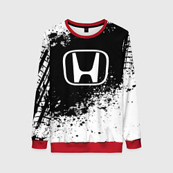 Свитшот женский Honda: Black Spray, цвет: 3D-красный