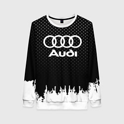 Свитшот женский Audi: Black Side, цвет: 3D-белый