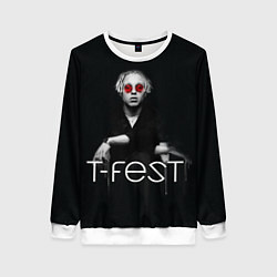 Свитшот женский T-Fest: Black Style, цвет: 3D-белый