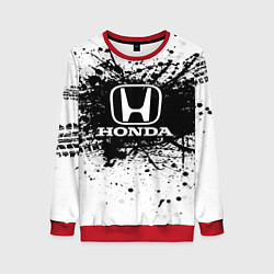 Свитшот женский Honda: Black Spray, цвет: 3D-красный