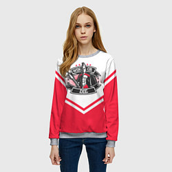 Свитшот женский Победи или умри, цвет: 3D-меланж — фото 2