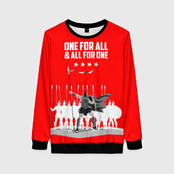 Свитшот женский One for all & all for one, цвет: 3D-черный