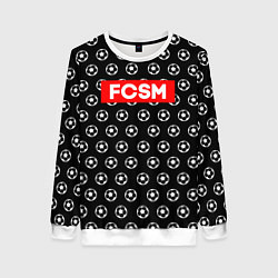 Свитшот женский FCSM Supreme, цвет: 3D-белый