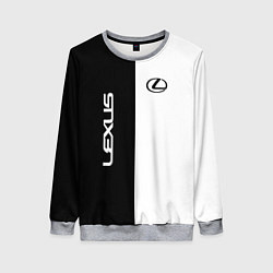 Свитшот женский Lexus: Black & White, цвет: 3D-меланж