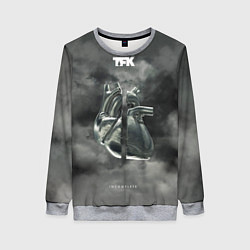 Свитшот женский TFK Incomplete, цвет: 3D-меланж