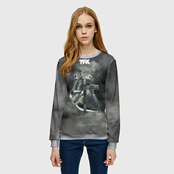 Свитшот женский TFK Incomplete, цвет: 3D-меланж — фото 2