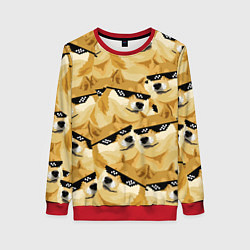 Свитшот женский Doge: Deal with it, цвет: 3D-красный