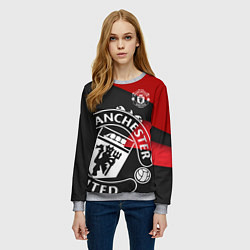 Свитшот женский FC Man United: Exclusive, цвет: 3D-меланж — фото 2