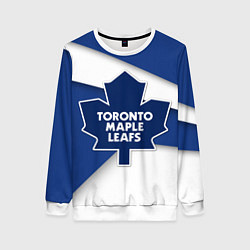 Свитшот женский Toronto Maple Leafs, цвет: 3D-белый
