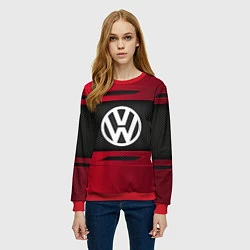 Свитшот женский Volkswagen Collection, цвет: 3D-красный — фото 2